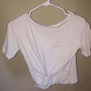 White crop top